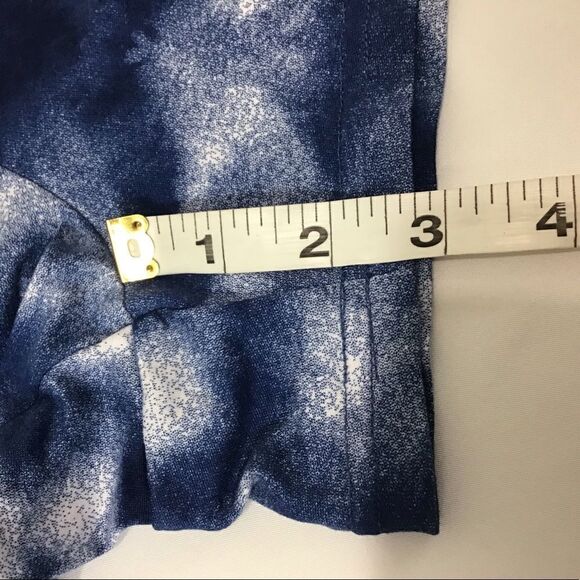 RAE DUNN RED WHITE & BLUE Tye-Dye Short Pajama Set - Picture 11 of 11